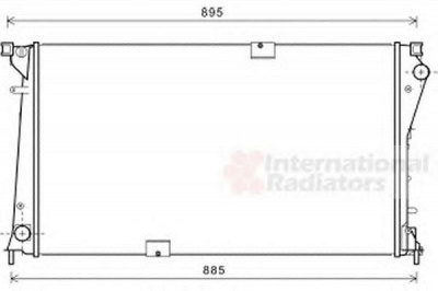 VAN WEZEL 43002490 -  Радиатор, охлаждение двигателя